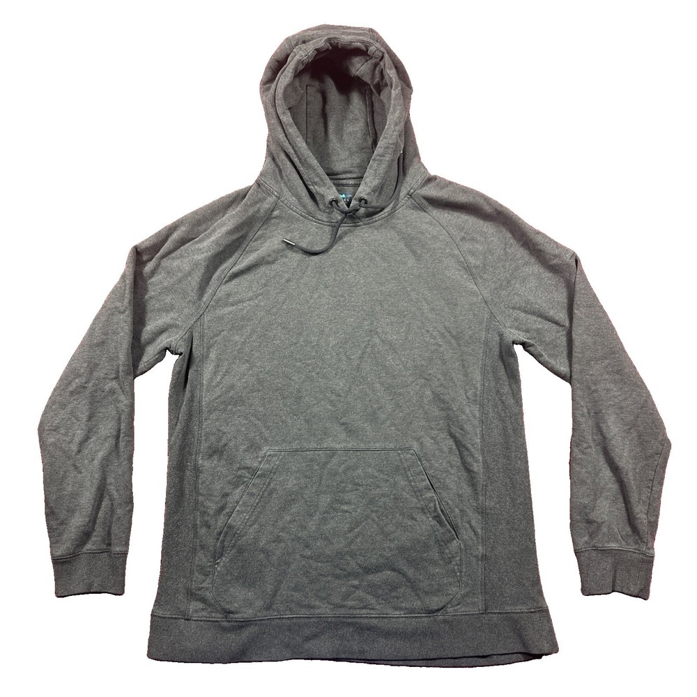 Myles Hoodie Mens Large Charcoal Gray Pullover Sweatshirt Drawstring Sweater